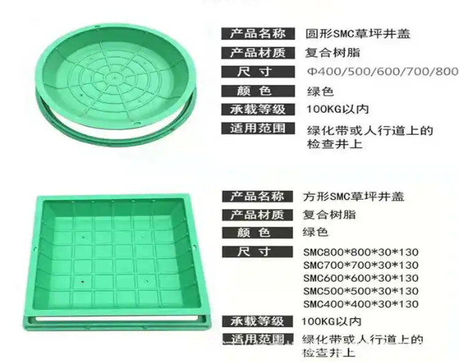 淳化树脂复合种植井盖展示